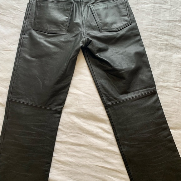 Genuine Leather Pants! A/X size 2 - Picture 5 of 6